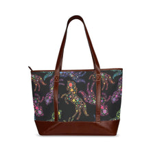 Load image into Gallery viewer, Floral Horse Tote Handbag (Model 1642) handbag e-joyer 
