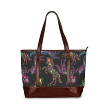 Load image into Gallery viewer, Floral Horse Tote Handbag (Model 1642) handbag e-joyer 
