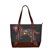 Load image into Gallery viewer, Floral Horse Tote Handbag (Model 1642) Tote Handbags (1642) e-joyer 
