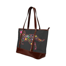 Load image into Gallery viewer, Floral Horse Tote Handbag (Model 1642) Tote Handbags (1642) e-joyer 
