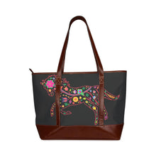 Load image into Gallery viewer, Floral Horse Tote Handbag (Model 1642) Tote Handbags (1642) e-joyer 
