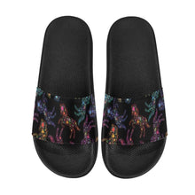 Load image into Gallery viewer, Floral Horse Women&#39;s Slide Sandals (Model 057) Women&#39;s Slide Sandals (057) e-joyer 

