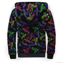 Load image into Gallery viewer, Floral Humming Bird Sherpa Hoodie hoodie Herman 
