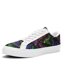 Load image into Gallery viewer, Floral Hummingbird Aapisi Low Top Canvas Shoes White Sole aapisi Herman 
