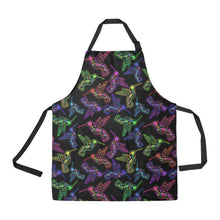 Load image into Gallery viewer, Floral Hummingbird All Over Print Apron All Over Print Apron e-joyer 
