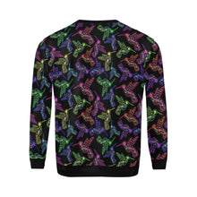 Load image into Gallery viewer, Floral Hummingbird All Over Print Crewneck Sweatshirt for Men (Model H18) shirt e-joyer 
