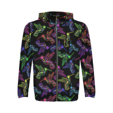 Load image into Gallery viewer, Floral Hummingbird All Over Print Full Zip Hoodie for Men (Model H14) All Over Print Full Zip Hoodie for Men (H14) e-joyer 
