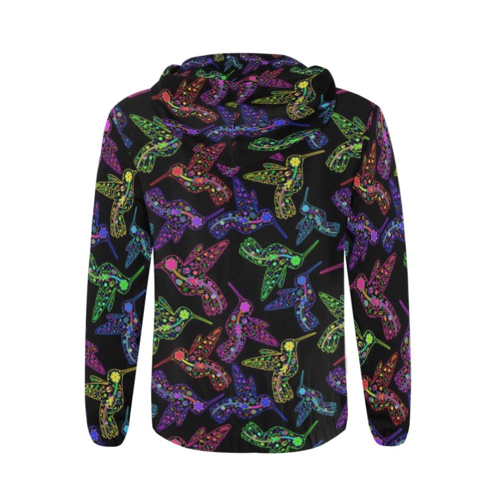 Floral Hummingbird All Over Print Full Zip Hoodie for Men (Model H14) All Over Print Full Zip Hoodie for Men (H14) e-joyer 