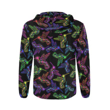 Load image into Gallery viewer, Floral Hummingbird All Over Print Full Zip Hoodie for Men (Model H14) All Over Print Full Zip Hoodie for Men (H14) e-joyer 
