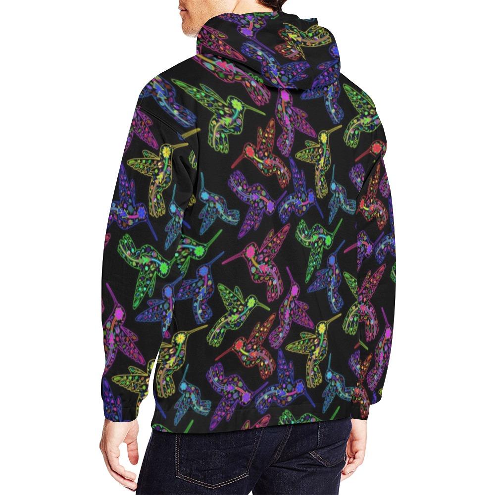 Floral Hummingbird All Over Print Hoodie for Men (USA Size) (Model H13) All Over Print Hoodie for Men (H13) e-joyer 