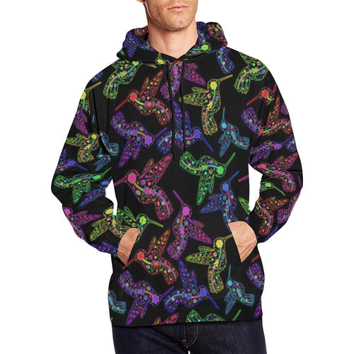 Floral Hummingbird All Over Print Hoodie for Men (USA Size) (Model H13) All Over Print Hoodie for Men (H13) e-joyer 