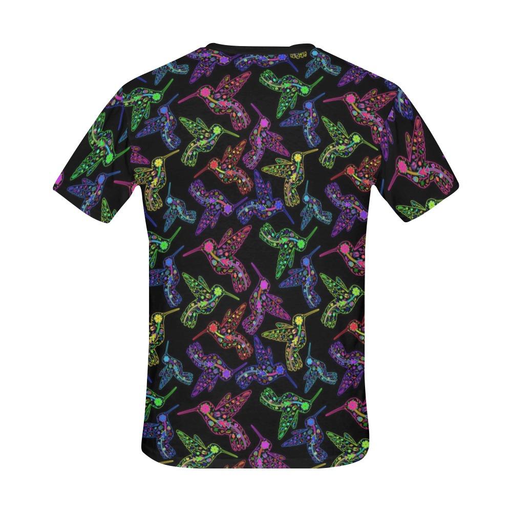 Floral Hummingbird All Over Print T-Shirt for Men (USA Size) (Model T40) All Over Print T-Shirt for Men (T40) e-joyer 