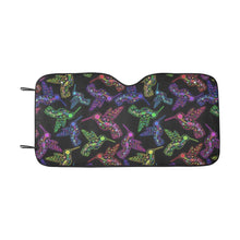 Load image into Gallery viewer, Floral Hummingbird Car Sun Shade 55&quot;x30&quot; Car Sun Shade e-joyer 
