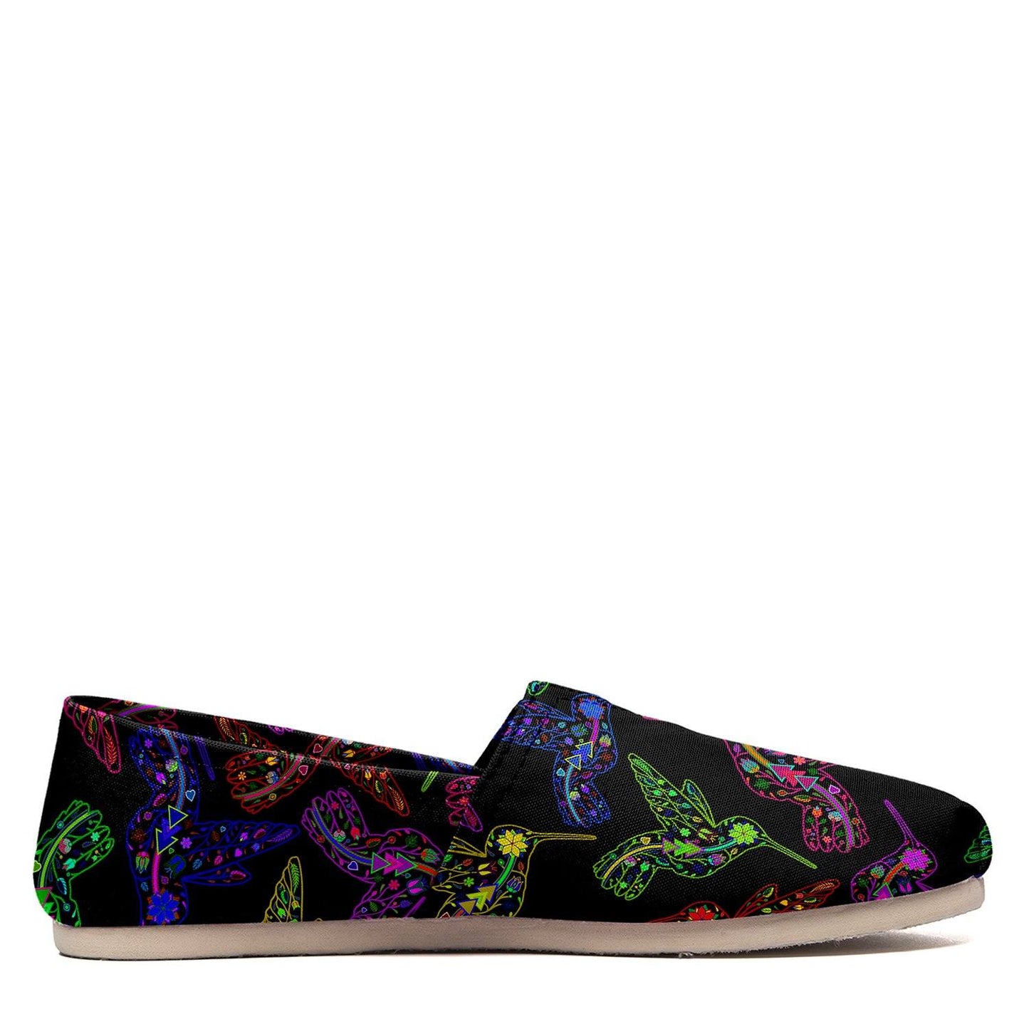 Floral Hummingbird Casual Unisex Slip On Shoe Herman 