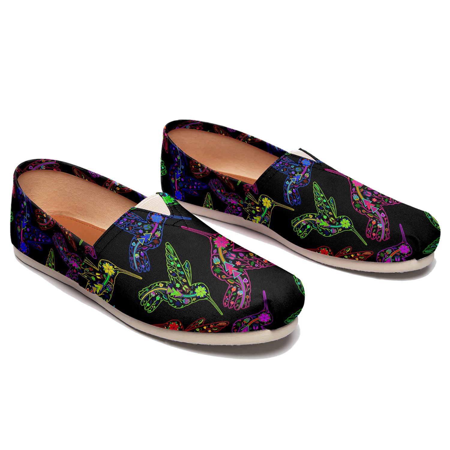 Floral Hummingbird Casual Unisex Slip On Shoe Herman 