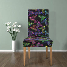 Load image into Gallery viewer, Floral Hummingbird Chair Cover (Pack of 4) Chair Cover (Pack of 4) e-joyer 
