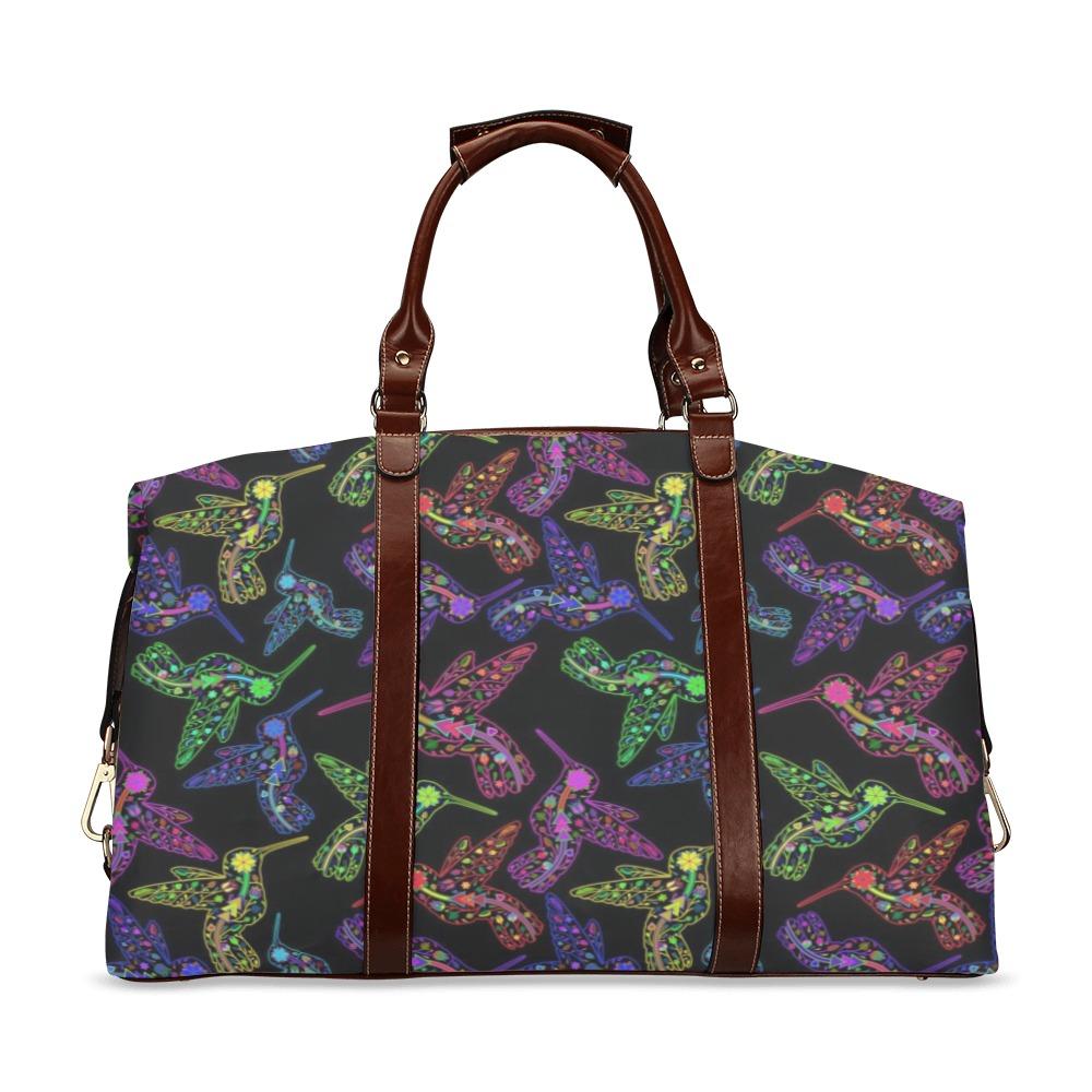 Floral Hummingbird Classic Travel Bag (Model 1643) Remake Classic Travel Bags (1643) e-joyer 