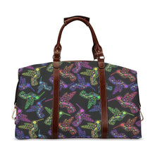 Load image into Gallery viewer, Floral Hummingbird Classic Travel Bag (Model 1643) Remake Classic Travel Bags (1643) e-joyer 
