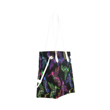 Load image into Gallery viewer, Floral Hummingbird Clover Canvas Tote Bag (Model 1661) Clover Canvas Tote Bag (1661) e-joyer 
