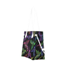 Load image into Gallery viewer, Floral Hummingbird Clover Canvas Tote Bag (Model 1661) Clover Canvas Tote Bag (1661) e-joyer 
