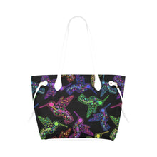 Load image into Gallery viewer, Floral Hummingbird Clover Canvas Tote Bag (Model 1661) Clover Canvas Tote Bag (1661) e-joyer 
