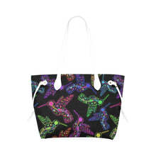 Load image into Gallery viewer, Floral Hummingbird Clover Canvas Tote Bag (Model 1661) Clover Canvas Tote Bag (1661) e-joyer 
