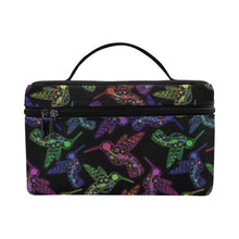 Load image into Gallery viewer, Floral Hummingbird Cosmetic Bag/Large (Model 1658) Cosmetic Bag e-joyer 
