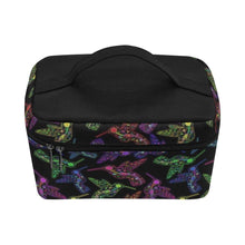 Load image into Gallery viewer, Floral Hummingbird Cosmetic Bag/Large (Model 1658) Cosmetic Bag e-joyer 
