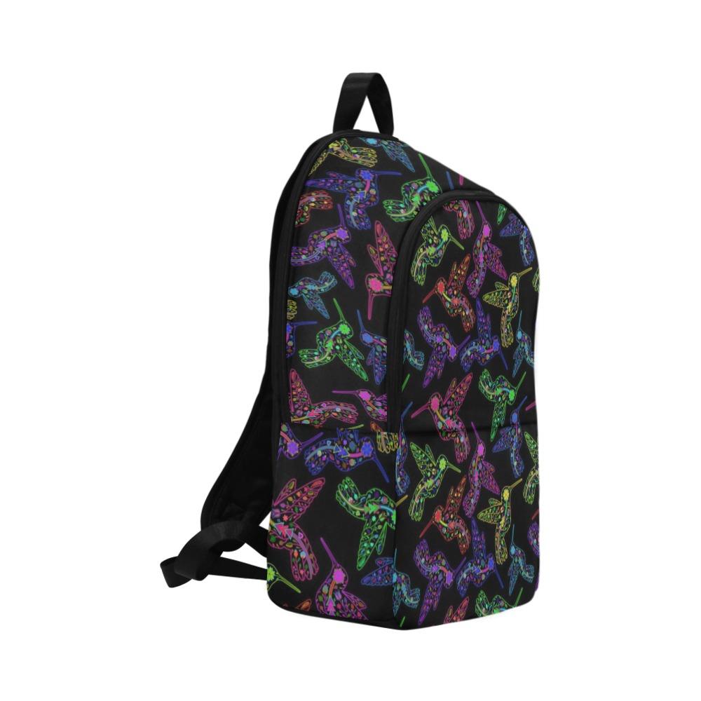 Floral Hummingbird Fabric Backpack for Adult (Model 1659) Casual Backpack for Adult (1659) e-joyer 