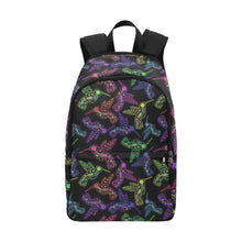 Load image into Gallery viewer, Floral Hummingbird Fabric Backpack for Adult (Model 1659) Casual Backpack for Adult (1659) e-joyer 
