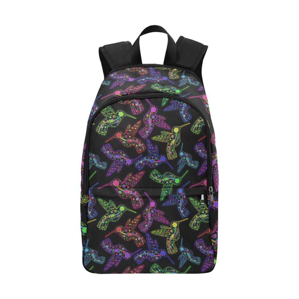 Floral Hummingbird Fabric Backpack for Adult (Model 1659) Casual Backpack for Adult (1659) e-joyer 