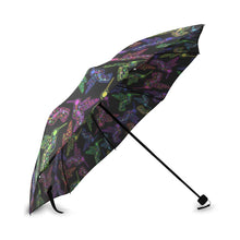 Load image into Gallery viewer, Floral Hummingbird Foldable Umbrella (Model U01) Foldable Umbrella e-joyer 
