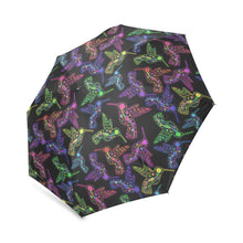 Load image into Gallery viewer, Floral Hummingbird Foldable Umbrella (Model U01) Foldable Umbrella e-joyer 
