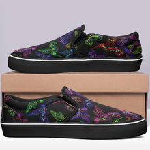 Load image into Gallery viewer, Floral Hummingbird Otoyimm Canvas Slip On Shoes otoyimm Herman 
