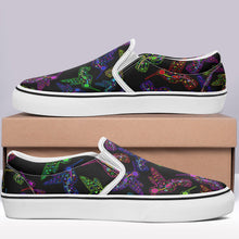 Load image into Gallery viewer, Floral Hummingbird Otoyimm Canvas Slip On Shoes otoyimm Herman 
