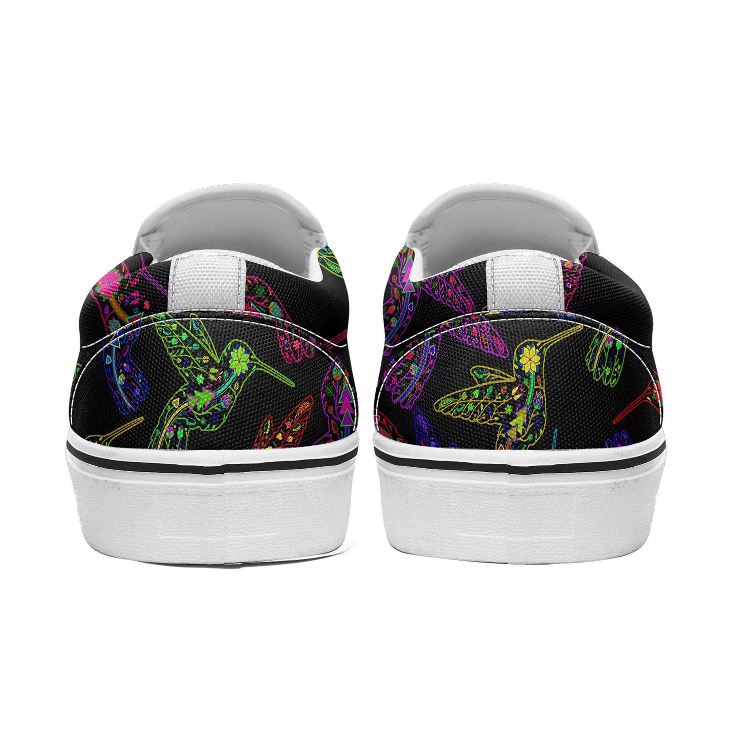 Floral Hummingbird Otoyimm Canvas Slip On Shoes otoyimm Herman 