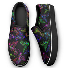 Load image into Gallery viewer, Floral Hummingbird Otoyimm Canvas Slip On Shoes otoyimm Herman 
