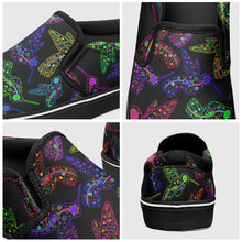 Load image into Gallery viewer, Floral Hummingbird Otoyimm Canvas Slip On Shoes otoyimm Herman 
