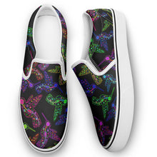 Load image into Gallery viewer, Floral Hummingbird Otoyimm Canvas Slip On Shoes otoyimm Herman 
