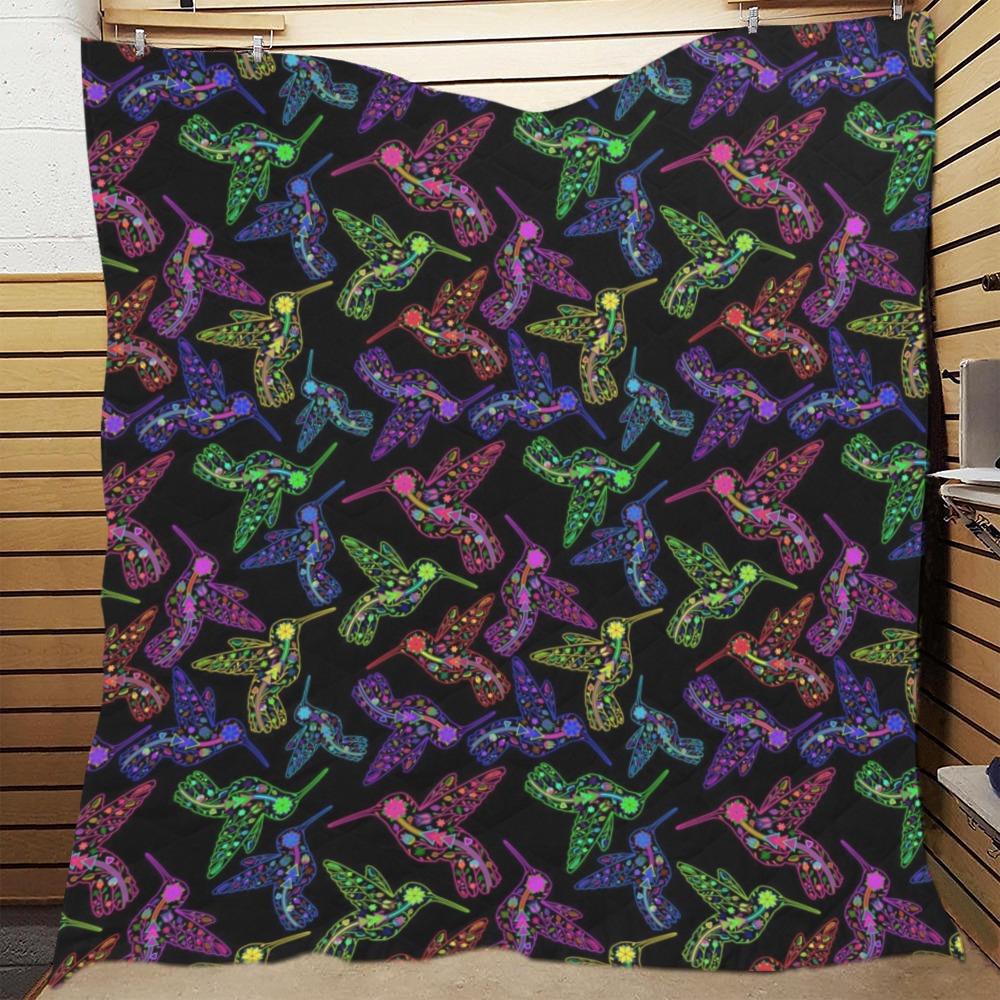 Floral Hummingbird Quilt 70"x80" Quilt 70"x80" e-joyer 