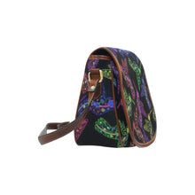 Load image into Gallery viewer, Floral Hummingbird Saddle Bag/Large (Model 1649) bag e-joyer 
