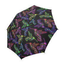 Load image into Gallery viewer, Floral Hummingbird Semi-Automatic Foldable Umbrella (Model U05) Semi-Automatic Foldable Umbrella e-joyer 
