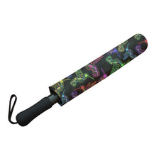 Load image into Gallery viewer, Floral Hummingbird Semi-Automatic Foldable Umbrella (Model U05) Semi-Automatic Foldable Umbrella e-joyer 
