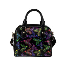 Load image into Gallery viewer, Floral Hummingbird Shoulder Handbag (Model 1634) Shoulder Handbags (1634) e-joyer 
