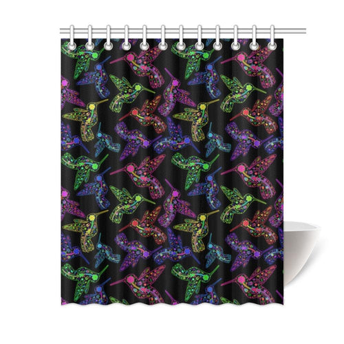 Floral Hummingbird Shower Curtain 60