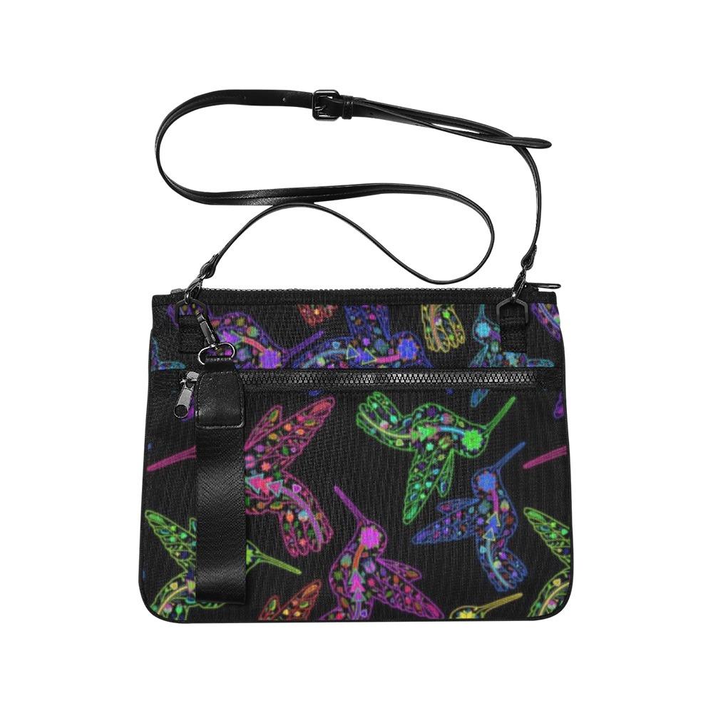 Floral Hummingbird Slim Clutch Bag (Model 1668) Slim Clutch Bags (1668) e-joyer 