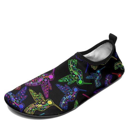 Floral Hummingbird Sockamoccs Slip On Shoes Herman 