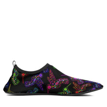 Load image into Gallery viewer, Floral Hummingbird Sockamoccs Slip On Shoes Herman 
