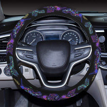 Load image into Gallery viewer, Floral Hummingbird Steering Wheel Cover with Elastic Edge Steering Wheel Cover with Elastic Edge e-joyer 
