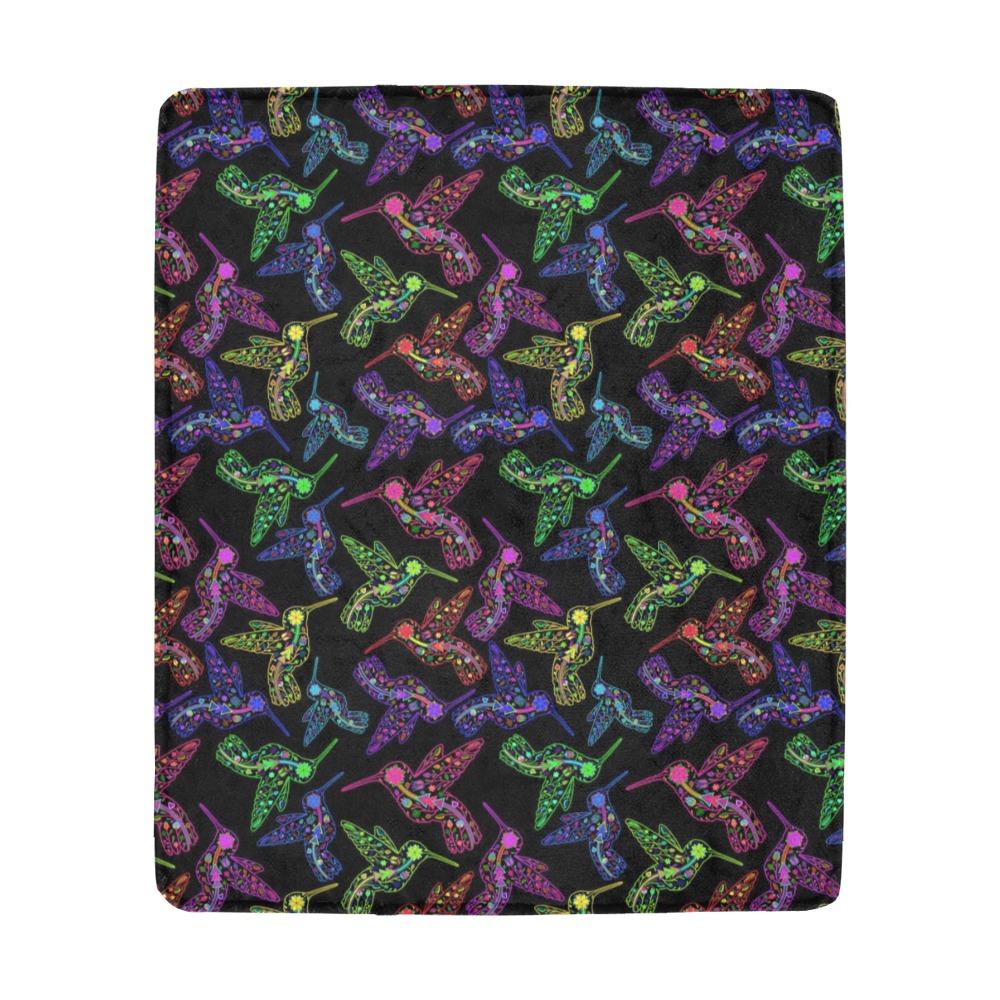 Floral Hummingbird Ultra-Soft Micro Fleece Blanket 50